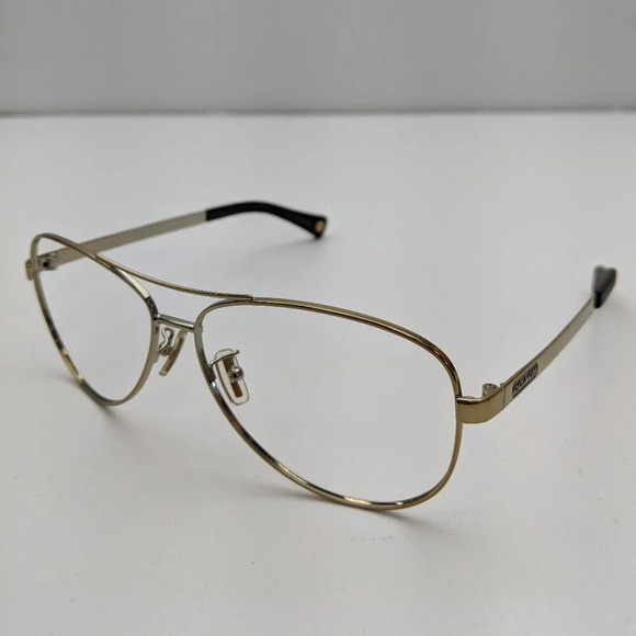 🕶️Frame only! Coach L055 STEFANIE HC7025-9013/T5 Aviator Sunglasses / ALI457🕶️ - Picture 3 of 8